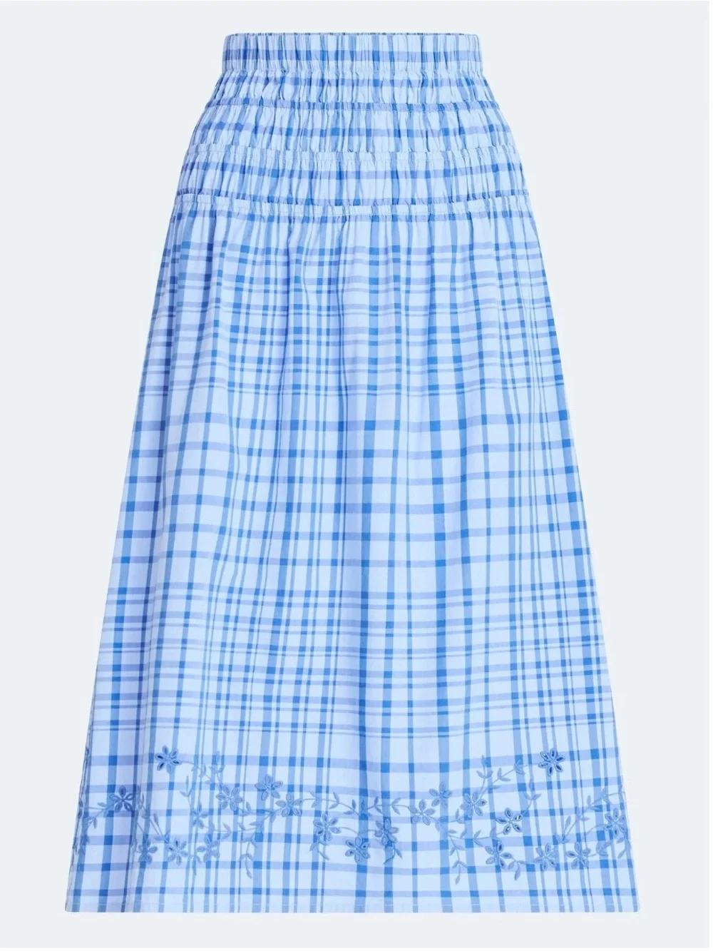 Free Assembly gingham embroidered
